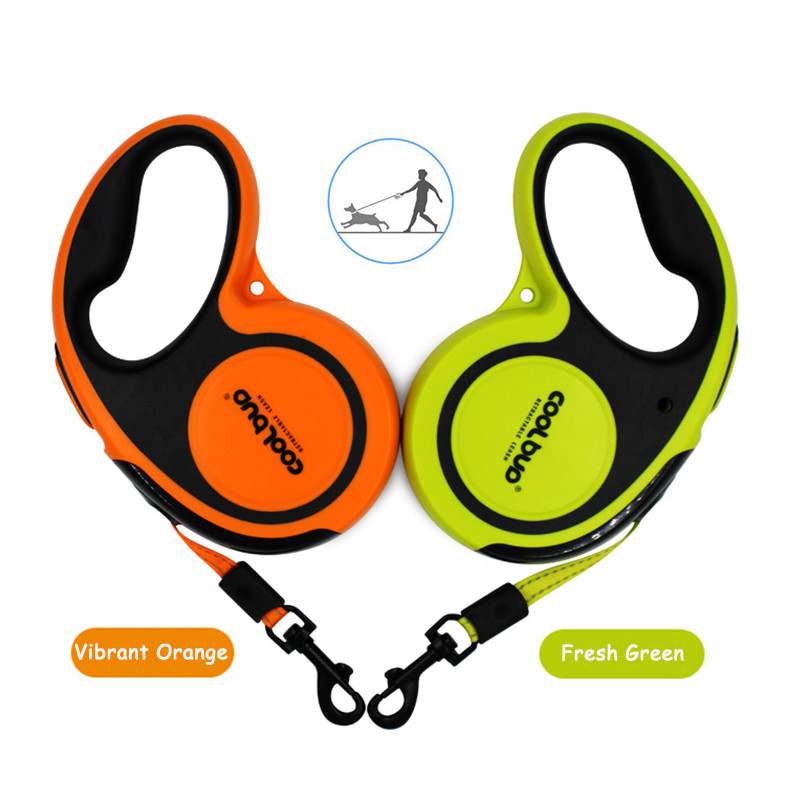 5M lesă durabilă pentru animale de companie, automată retractabilă din nailon, lesă mare pentru câini, extensie de 16 ft, frânghie reflectorizantă, cățeluș, plimbare întunecată, mai sigur pentru câini