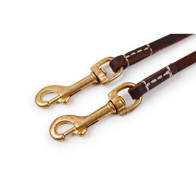 130 cm/180 cm Patogus natūralios odos šunų pavadėlis, skirtas mažiems ir vidutiniams šunims dresuoti ir vaikščioti Ruda Raudona Žalia