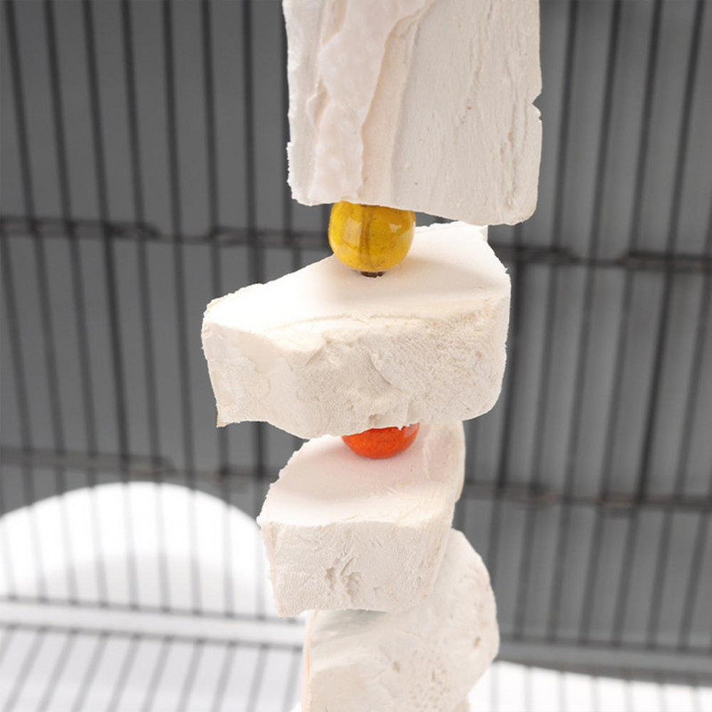 Jucărie care roade păsări Mărgele colorate Clopoțel crocant Ameliorează plictiseala Rezistent la mușcături Pietre de șlefuit Ajutor la digestie Jucărie pentru papagal pentru cușcă pentru animale de companie