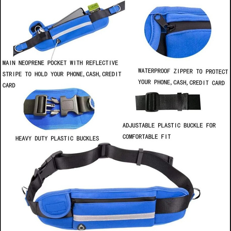 Σχοινί έλξης για σκύλους Ελεύθερα χέρια Λουρί σκύλου με τσάντα μέσης Τράβηγμα σκύλου τρέξιμο με ανακλαστικές ελαστικές ζώνες ανακλαστικές ζώνες Προμήθειες για σκύλους