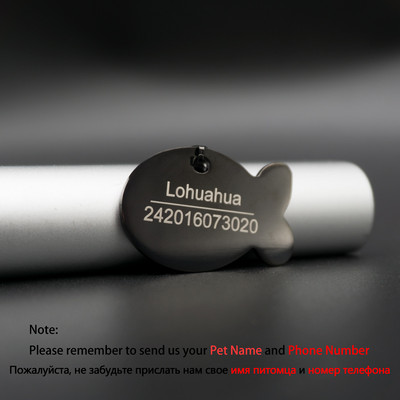 Kohandatud koera ID sildid Metallist nimesildid kutsikatele Cat Anti-Lost Lemmiklooma nimesilt koertele Pitbull Cats Graveerimise tasu sisaldab