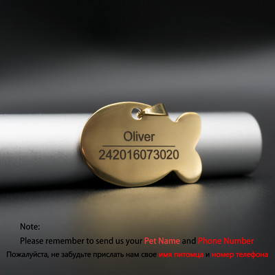 Kohandatud koera ID sildid Metallist nimesildid kutsikatele Cat Anti-Lost Lemmiklooma nimesilt koertele Pitbull Cats Graveerimise tasu sisaldab