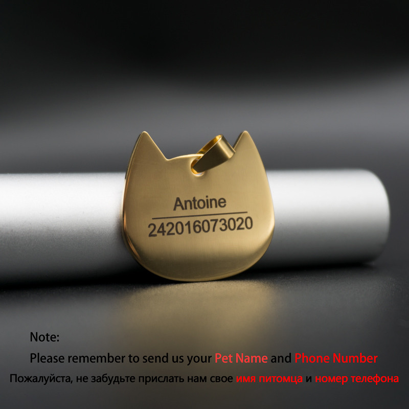 Kohandatud koera ID sildid Metallist nimesildid kutsikatele Cat Anti-Lost Lemmiklooma nimesilt koertele Pitbull Cats Graveerimise tasu sisaldab