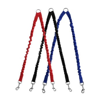 Ζεύγος σκύλου κατοικίδιων ζώων Leash Double Dog Walking Lead Bungee Elastic Two Dogs Leash Splitter