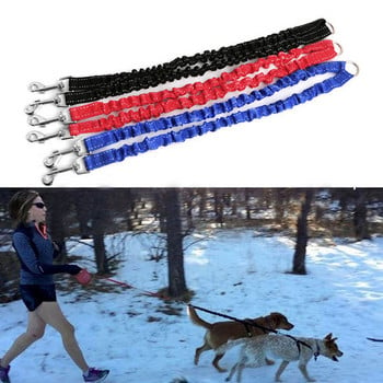 Ζεύγος σκύλου κατοικίδιων ζώων Leash Double Dog Walking Lead Bungee Elastic Two Dogs Leash Splitter