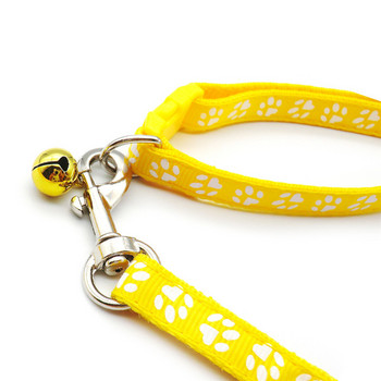 Cute Dog Paw Print Pet Traction Rope Puppy Collar Set Πολλαπλών χρωμάτων Ρυθμιζόμενα Αξεσουάρ Puppy Cat Προμήθειες για κατοικίδια 1,2 εκατ.