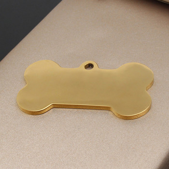 Κρεμαστό κολάρο για κατοικίδιο με κοκάλινο σκύλο Προσωποποιημένο χαραγμένο Όνομα προσώπου σκύλου για γάτα Κουτάβι Μπρελόκ Γούρι κολιέ Αξεσουάρ Φύλο