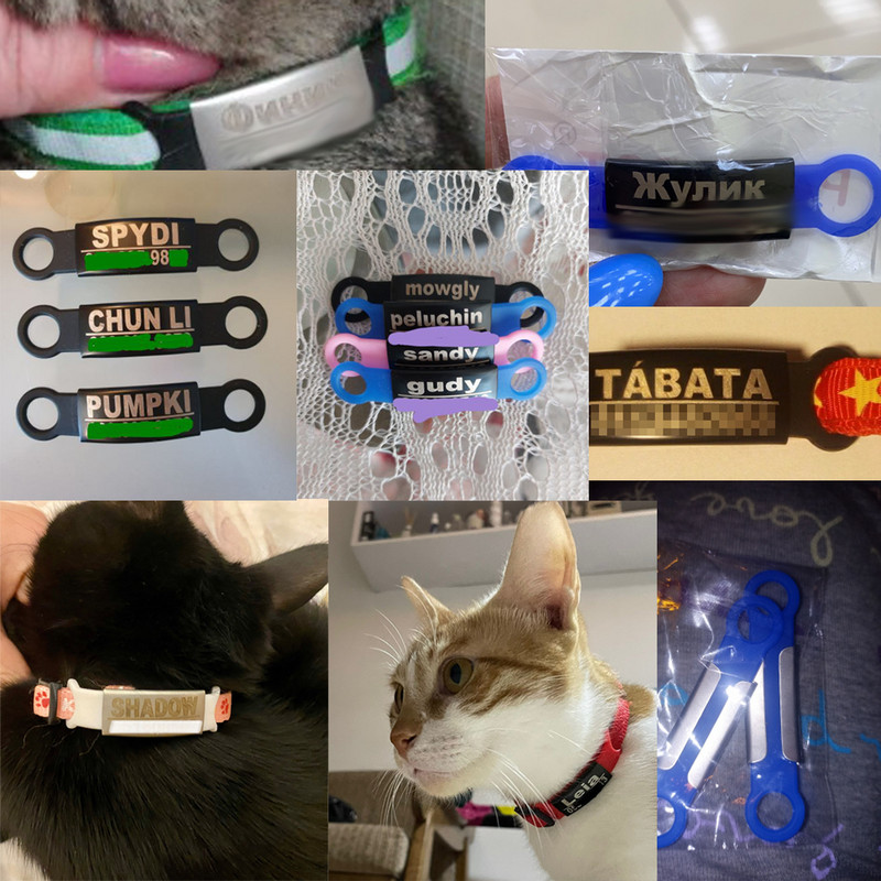 Lemmiklooma koera silt Silikoonist roostevabast terasest ID silt Kontakt nimesilt kadumise vastane tasuta graveerimine kohandatud koerad kassid kaelarihma tarvik S,L