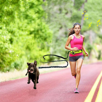 Светлоотразителен еластичен спортен фани пакет комплект каишки за кучета Traction Rope Pet Dog Running Belt Еластичен Hands Free Jogging Pull Dog Leash