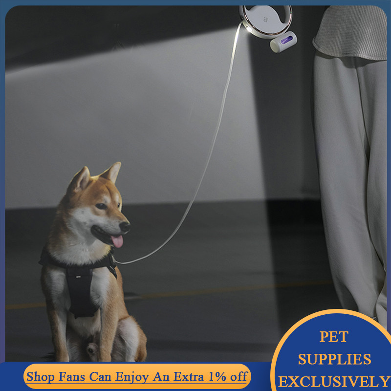 3M povodac za pse s raspršivačem vrećice za izmet Svjetiljka Rulet Automatski uvlačivi produžetak ogrlice za kućne ljubimce Puppy Walking Running Lead