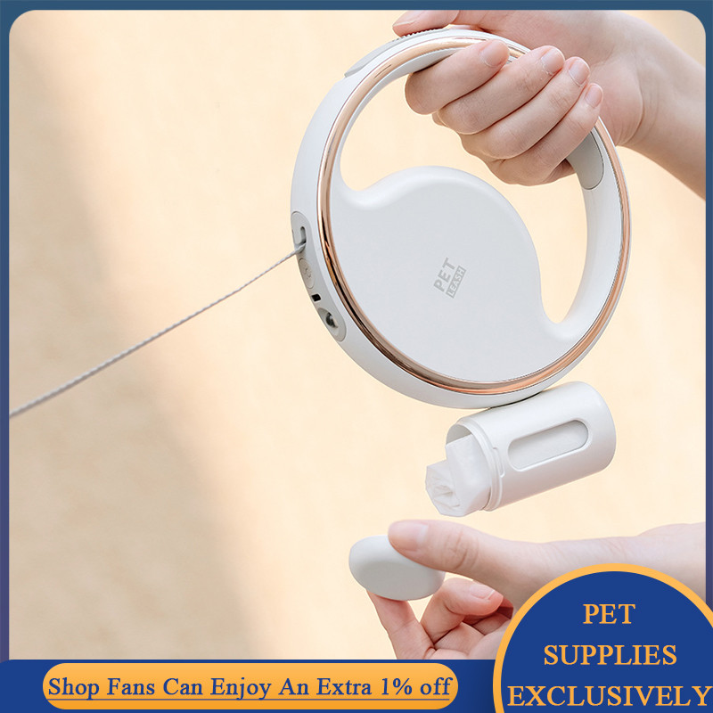 3M povodac za pse s raspršivačem vrećice za izmet Svjetiljka Rulet Automatski uvlačivi produžetak ogrlice za kućne ljubimce Puppy Walking Running Lead