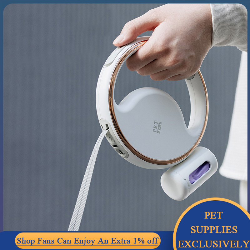 3M povodac za pse s raspršivačem vrećice za izmet Svjetiljka Rulet Automatski uvlačivi produžetak ogrlice za kućne ljubimce Puppy Walking Running Lead