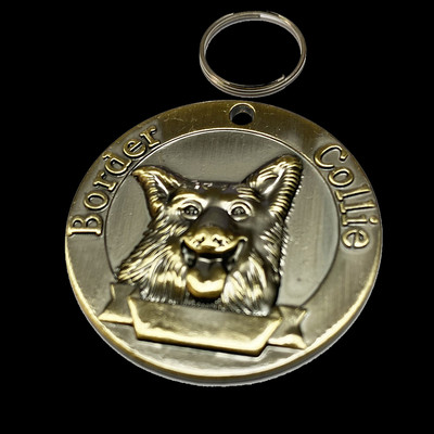 Προσαρμόσιμη χαραγμένη ετικέτα ID για κατοικίδια για σκύλος γάτα Χάλκινη πινακίδα ετικέττες Εξατομικευμένη κατά της απώλειας Αριθμός διεύθυνσης Κρεμαστό κολάρο ID σκύλων