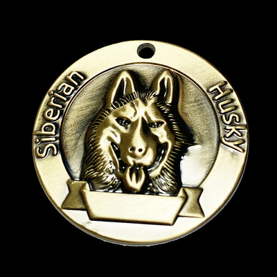 Προσαρμόσιμη χαραγμένη ετικέτα ID για κατοικίδια για σκύλος γάτα Χάλκινη πινακίδα ετικέττες Εξατομικευμένη κατά της απώλειας Αριθμός διεύθυνσης Κρεμαστό κολάρο ID σκύλων