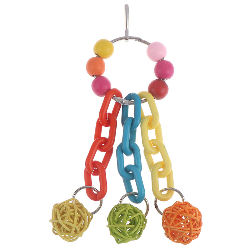 Papagailis Rotaļlietas Koka Putni Stāv Košļājamās Rotaļlietas Pērlītes Bumba Sirds Zvaigznes forma Papagailis Rotaļlieta Putnu Rotaļlietas Piederumi Piederumi