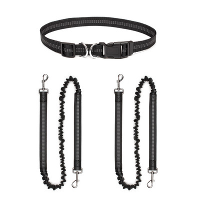 Hands Free 2 povodca za pse Bungee na uvlačenje Ljubimac koji trči Povodac oko struka za hodanje Jogging Trening Planinarenje Za velike pse Potrepštine