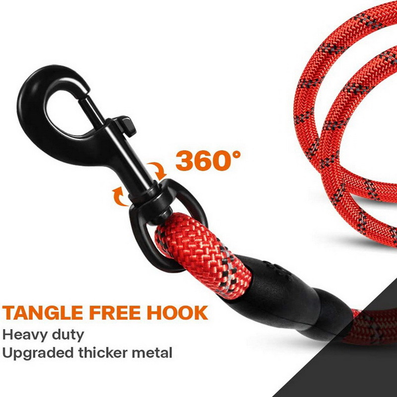 Šuns pavadėlis Vidutinio didelio šuns patvarus dresuojantis vaikščiojimo virvė Dideli šunų pavadėliai Šviesą atspindintis stiprus švino lynas Dobermann Labrador