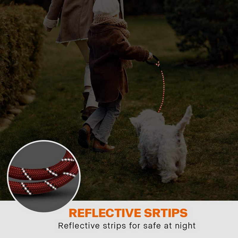 Šuns pavadėlis Vidutinio didelio šuns patvarus dresuojantis vaikščiojimo virvė Dideli šunų pavadėliai Šviesą atspindintis stiprus švino lynas Dobermann Labrador