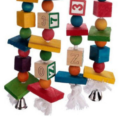 Piekārti mājdzīvnieku putnu papagaiļu bloki košļājamā koduma būra dekora statīvs šūpoles