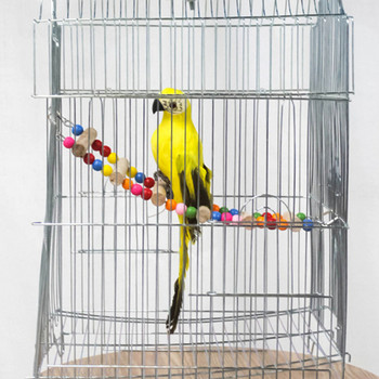 Birds Ladders for Birds Supplies Κρεμαστές πολύχρωμες μπάλες Παιχνίδια αναρρίχησης σε κλουβί Παπαγάλοι σκάλες από φυσικό ξύλο Παιχνίδια πουλιών Δωρεάν αποστολή