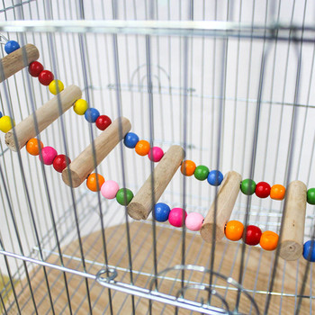 Стълби за птици за консумативи за птици Висящи цветни топки Играчки за клетка за катерене Стълби за папагали Играчки за птици от естествено дърво Безплатна доставка