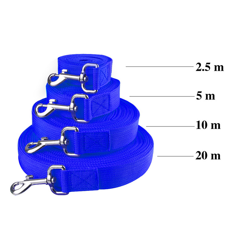 Najlonski povodac za pse, veliki povodac za štene, povodac za opoziv, praćenje, uže za poslušnost, dugačak povodac za njemačkog ovčara 5 m 10 m 20 m
