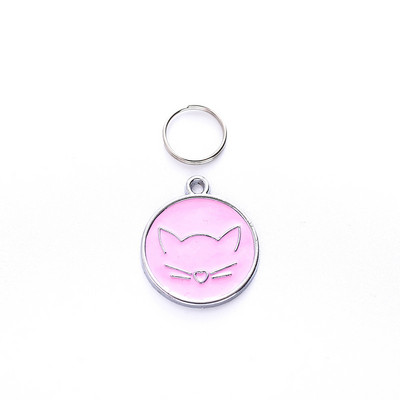 Personalizēta kaķa sejas nozīmīte suns pret pazaudēšanas vārdu Pielāgotas adreses atzīmes kaķu medaļai ar gravējumu kucēnu kaķēnu aksesuāri