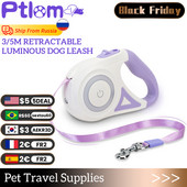 3/5M Lesă pentru câini, ușoară, retractabilă pentru animale de companie, centură de frânghie de tracțiune, durabilă, de dimensiuni mari, pentru alergare, lesă, prelungire automată a plumbului pentru pisici