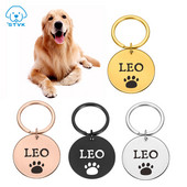 Personalizēta suņa birka no nerūsējošā tērauda nosaukuma, iegravēts ID birkas suņu kakla siksnai, nozaudēšanas novēršanas mājdzīvnieka datu plāksnītes kulons Pitbull labradoram