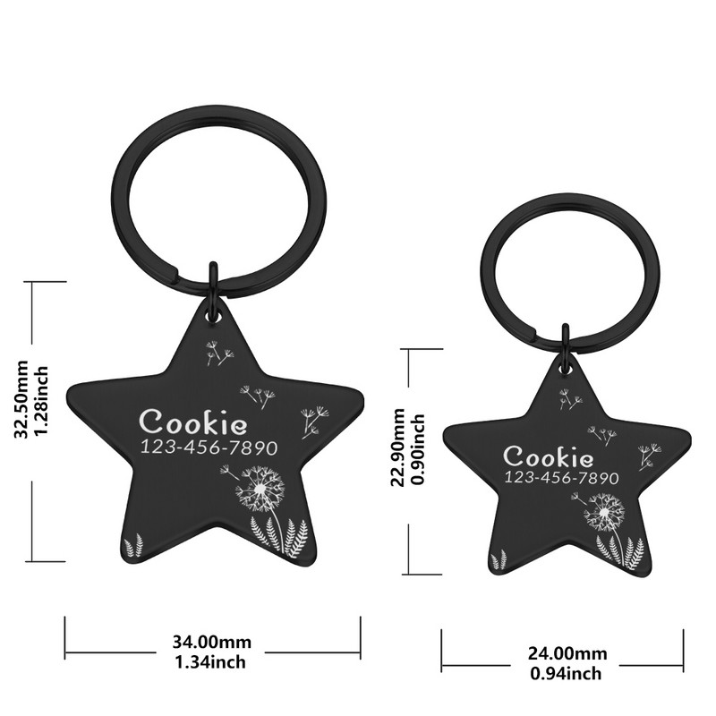 Gravura personalizată Etichete cu nume anti-pierdere pentru animale de companie, pisici, pisici, pisici, cățeluș, gulere din oțel inoxidabil, etichetă, guler pentru câini, pisici, plăcuță de identificare