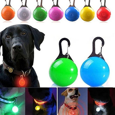 Lanternă cu pandantiv strălucitor cu LED, guler pentru câine, pisică, pentru animale de companie, accesorii strălucitoare, colier luminos, guler luminos, decor de siguranță pentru noapte