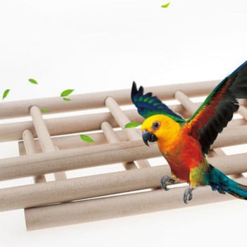 3/4/5/6 Parrot Ladders Swing Birds Toy Ξύλινο Scratcher Perch Climbing Ladder Bird Cage Hamsters Pet Supplies budgie παιχνίδια