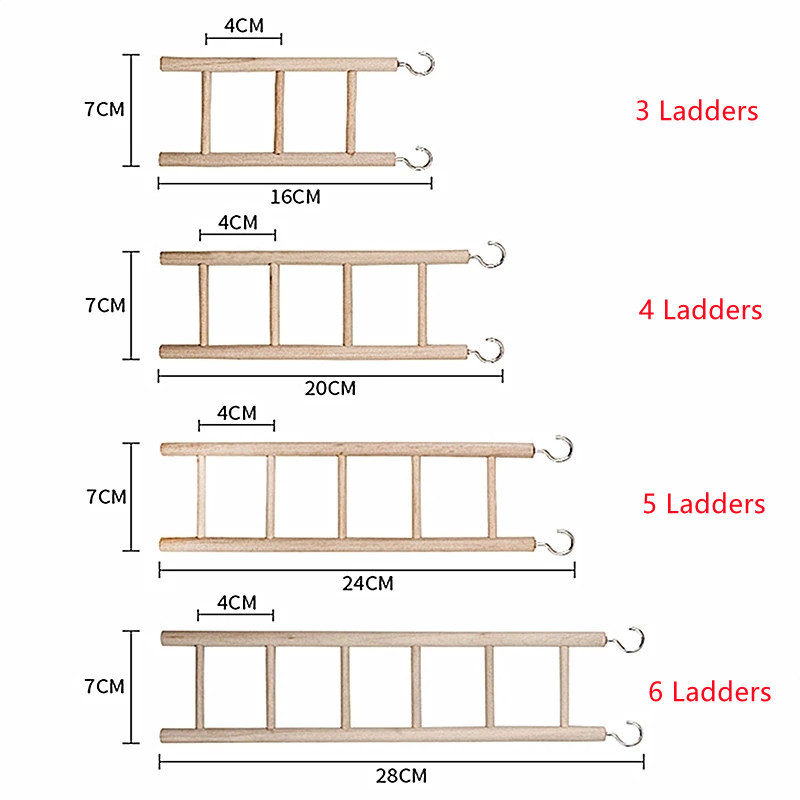 3/4/5/6 Scări pentru papagal Leagăn păsări Jucărie Scărgăritor de biban Scară pentru cățărare Cușcă pentru păsări Hamsteri Accesorii pentru animale de companie jucării periți