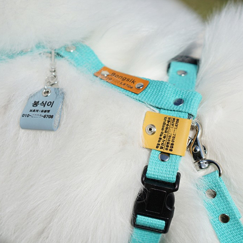 Guler personalizat etichetă de identificare pentru animale de companie, gravată din piele, nume de identificare a animalelor de companie pentru pisică, cățeluș, etichetă de câine, pandantiv breloc, plăcuță de identificare, accesorii pentru animale de compa