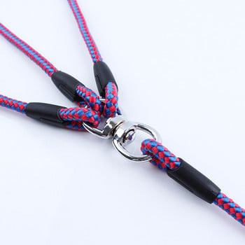 3 Way Dog Coupler Leash No Tangle Splitter Τριπλό λουρί σκύλου για περπάτημα τρέξιμο Τρεις μικροί σκύλοι Γάτες κουτάβι 3 σε 1 Σχοινί έλξης