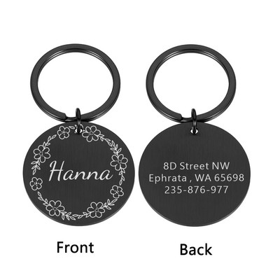 Isikupärastatud kasside kaelarihmad Koera ID sildid Tasuta graveerimine Koerad Keti nimeplaadi number Aadress Kutsika lemmikloomatarbed Dropshipping