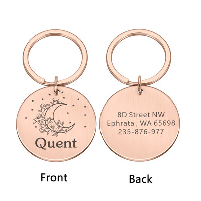 Isikupärastatud kasside kaelarihmad Koera ID sildid Tasuta graveerimine Koerad Keti nimeplaadi number Aadress Kutsika lemmikloomatarbed Dropshipping