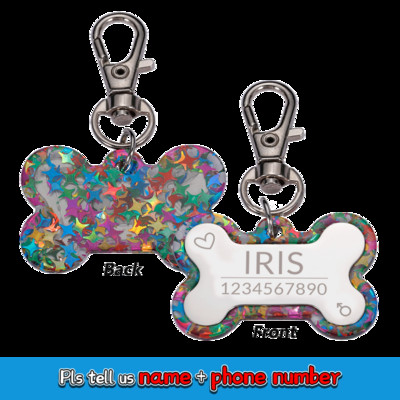 Etichetă de identificare acrilică pentru animale de companie, personalizată, pentru câine, pisică, accesorii pentru zgarda colorate, etichetă cu nume pentru animale de companie, etichete personalizate gratuite pentru gulere
