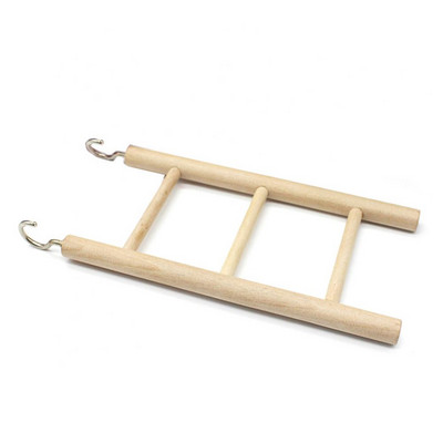 Koka piekārta rotaļlieta 3/4/5/6/7/8 soļi Mājdzīvnieku putns Papagailis kāpšanas kāpnes būrī košļājamā rotaļlieta