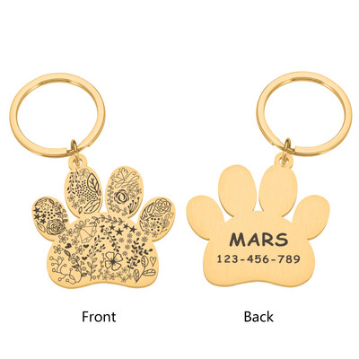 Pielāgota suņu kaklasiksnas vārda zīme Suņa medaļa ar gravējumu vārda Tālruņa numurs Mājdzīvnieki Aksesuāri suņiem Ķepu iejūga Kulonu ID birkas