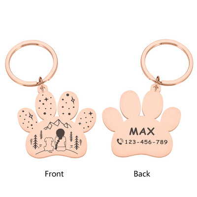 Pielāgota suņu kaklasiksnas vārda zīme Suņa medaļa ar gravējumu vārda Tālruņa numurs Mājdzīvnieki Aksesuāri suņiem Ķepu iejūga Kulonu ID birkas