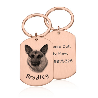 Etichetă personalizată pentru câini pentru pisici Etichete de identificare personalizate pentru animale de companie cu fotografie Etichetă pentru guler pentru câini Cadou pentru cățeluș Accesorii pentru câini pentru pisici Decorare guler