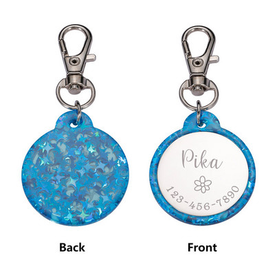 Προσαρμόσιμες ετικέτες ταυτότητας για κολάρο για σκύλους κατοικίδιων ζώων Μετάλλιο με χαρακτικό όνομα Αξεσουάρ για κουτάβι γατάκι Εξατομικευμένη αλυσίδα κολιέ γάτας