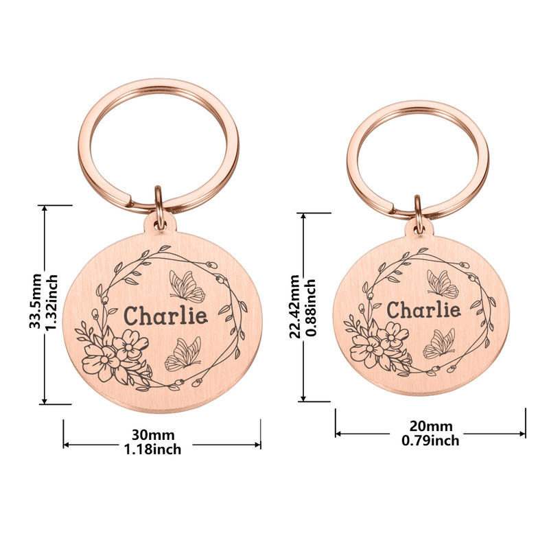 Bezmaksas iegravēta mājdzīvnieku suņa identifikācijas birka Personalizēta kaķa kucēna ID birka Mājas suņa kaklasiksnas piederumi pielāgoti suņiem pret pazaudēšanu vārda birkas Kulons