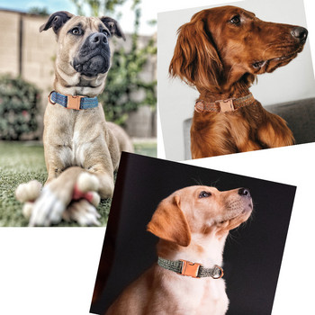 Персонализиран нашийник за кучета Персонализирана гравирана идентификационна табелка Аксесоари Нашийници за домашни любимци за малки, средни големи кучета Френски булдог Perro