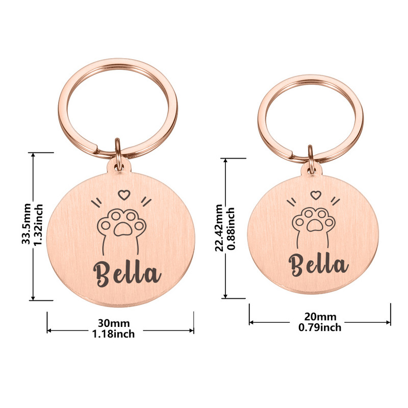 Koera ID nimesilt Isikupärastatud graveeritud silt Kutsikas kassipoeg Lemmikkass kaelarihma tarvikute tarvikud Kohandatud roostevabast terasest ID sildid