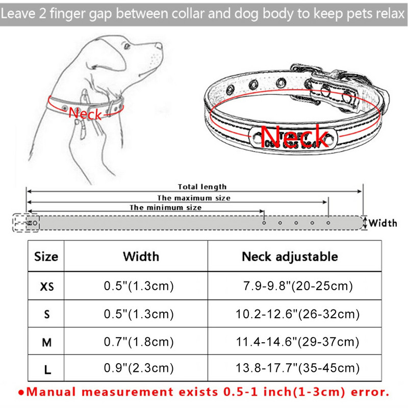 Silt Koera kaelarihm Reguleeritav tasuta nikerdatud koerateave Kaelarihm sooneutraalne universaalne koera kaelarihm isikupärastatud kutsika kaelarihm