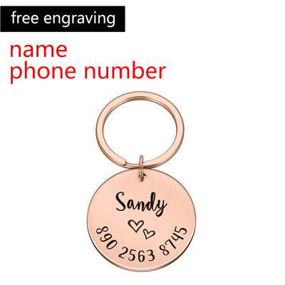 Anti-lost ID oznaka Ogrlica za pse Personalizirana ID oznaka za kućne ljubimce Ugravirana identifikacijska oznaka za kućnog ljubimca Naziv za mačku Štene Oznaka za ogrlicu prilagođenog imena Dodaci za kućne ljubimce