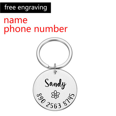 Anti-lost ID oznaka Ogrlica za pse Personalizirana ID oznaka za kućne ljubimce Ugravirana identifikacijska oznaka za kućnog ljubimca Naziv za mačku Štene Oznaka za ogrlicu prilagođenog imena Dodaci za kućne ljubimce