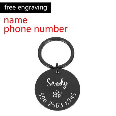 Anti-lost ID oznaka Ogrlica za pse Personalizirana ID oznaka za kućne ljubimce Ugravirana identifikacijska oznaka za kućnog ljubimca Naziv za mačku Štene Oznaka za ogrlicu prilagođenog imena Dodaci za kućne ljubimce